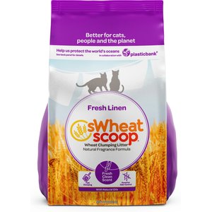 sWheat Scoop Fresh Linen Clumping Cat Litter, 36-lb bag 