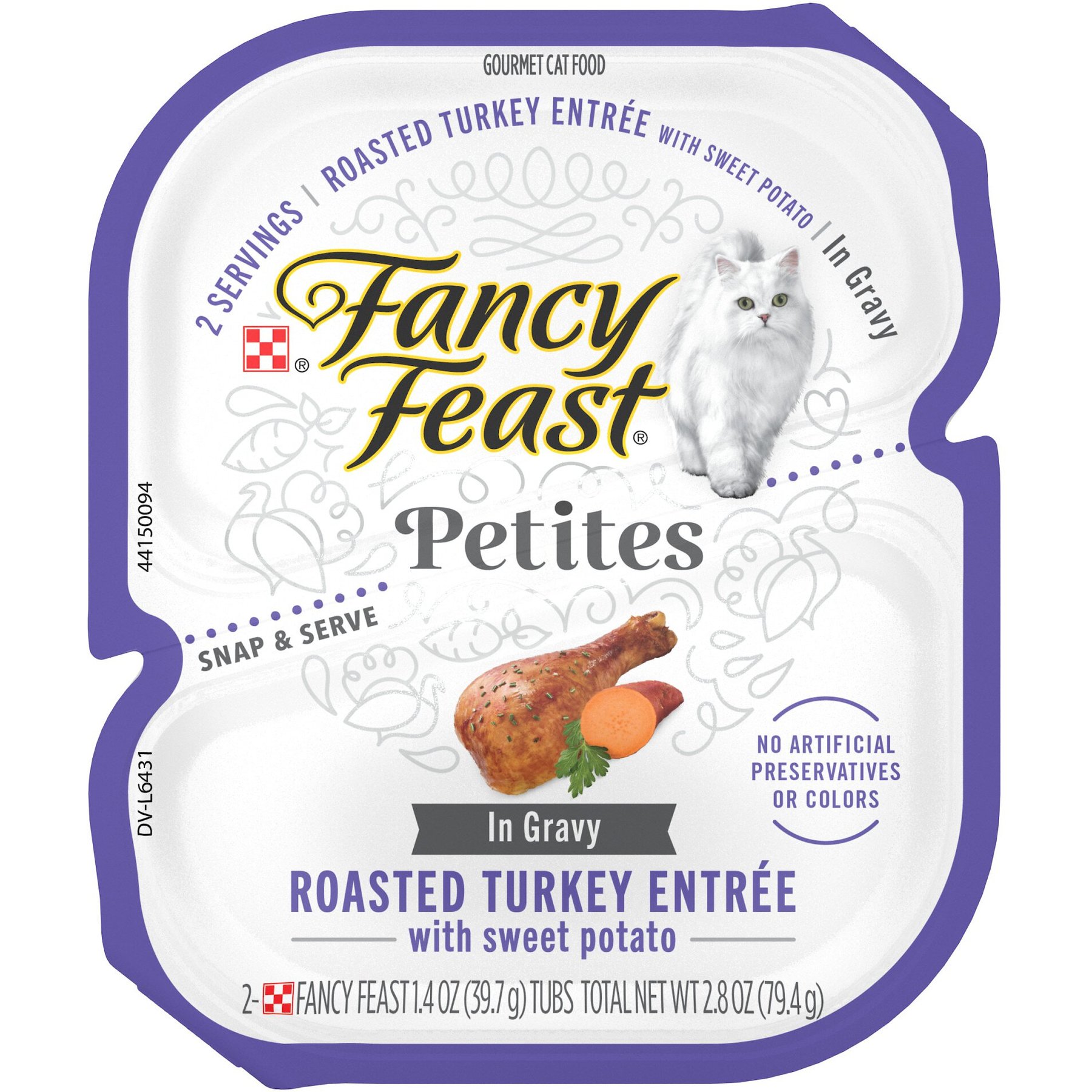 FANCY FEAST Gourmet Gravy Petites Turkey Sweet Potato Entree Wet