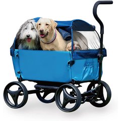 Ibiyaya Noah All-Around Beach Wagon Cat & Dog Stroller, Large, Pacific Blue
