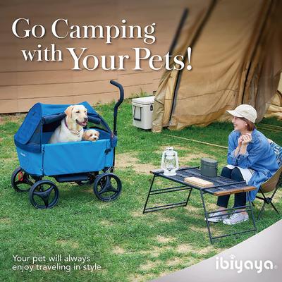 Show full view: Ibiyaya Noah All-Around Beach Wagon Cat & Dog Stroller, Large, Pacific Blue slide 7 of 7