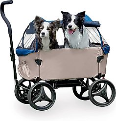 Ibiyaya Noah All-Around Beach Wagon Cat & Dog Stroller, Large, Sand & Sea