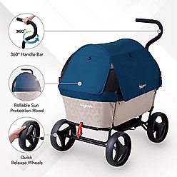 Ibiyaya Noah All-Around Beach Wagon Cat & Dog Stroller, Large, Sand & Sea slide 2 of 7