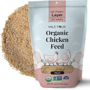 Mile Four 16% Organic Mash Layer Chicken & Duck Feed, 2-lb bag