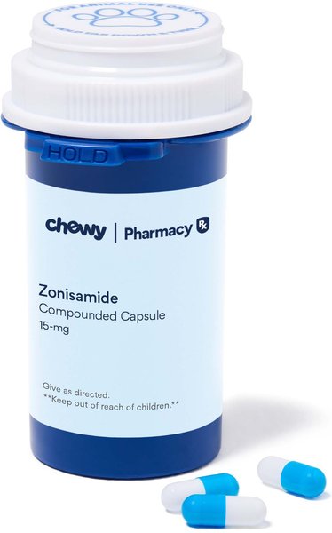 Zonisamide Compounded Capsule for Dogs & Cats, 1 capsule, 15-mg slide 1 of 7