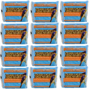 Songbird Treats Sunny Mealworm Large Seed Bar Bird Treats, 7-oz cake, 12 count