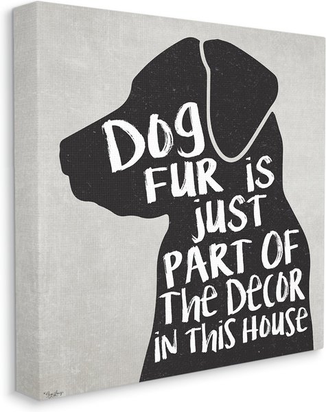 Stupell Industries Dog Fur Décor Dog Wall Décor, Canvas, 17 x 1.5 x 17-in slide 1 of 6