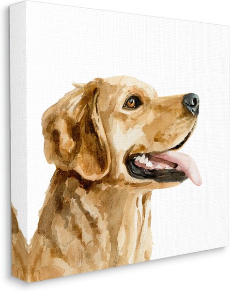 Stupell Industries Watercolor Labrador Portrait Dog Wall Décor, Canvas, 17 x 1.5 x 17-in slide 1 of 6