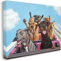 Stupell Industries Dogs Riding Roller Coaster Funny Amusement Park Dog Wall Décor, Canvas, 24 x 1.5 x 30-in