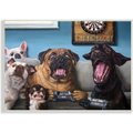 Stupell Industries Funny Dogs Playing Video Games Livingroom Dog Wall Décor, White Framed, 11 x 1.5 x 14-in