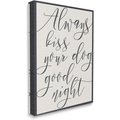 Stupell Industries Always Kiss Your Dog Goodnight Dog Wall Décor, Canvas, 16 x 1.5 x 20-in