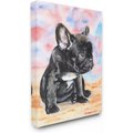 Stupell Industries French Bulldog Puppy Dog Pet Animal Watercolor Painting Dog Wall Décor, Canvas, 16 x 1.5 x 20-in 