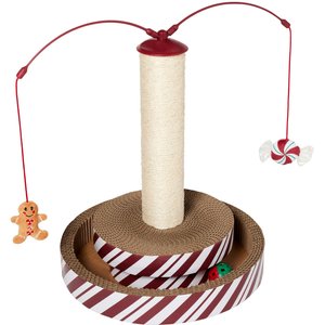 Frisco Holiday Festive Treats Interactive Scratching Cat Toy with Catnip