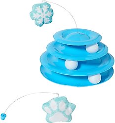 Frisco Holiday Winter Blue Cat Tracks Cat Toy with Catnip