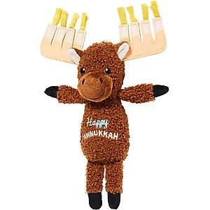 Frisco Hanukkah "Happy Pawnukkah" Moose Plush Kicker Cat Toy with Catnip