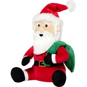 Frisco Holiday Santa Claus Plush Squeaky Dog Toy, Medium/Large