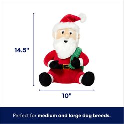 Frisco Holiday Santa Claus Plush Squeaky Dog Toy, Medium/Large slide 2 of 5