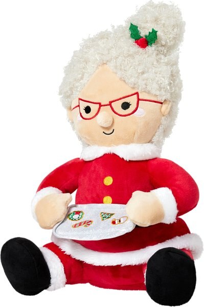 Frisco Holiday Mrs. Claus Plush Squeaky Dog Toy slide 1 of 5