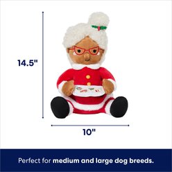 Frisco Holiday Mrs. Claus Plush Squeaky Dog Toy, Medium/Large slide 2 of 5