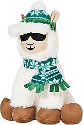Frisco Holiday Fa La La Llama Plush Squeaky Dog Toy, Medium