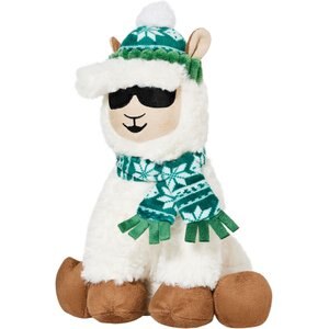 Frisco Holiday Fa La La Llama Plush Squeaky Dog Toy, Medium