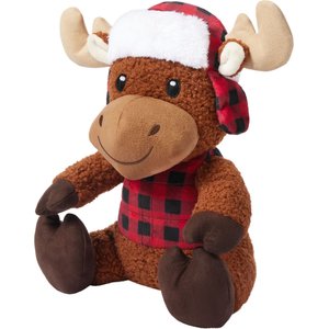 Frisco Holiday Cozy Moose Plush Squeaky Dog Toy, Large