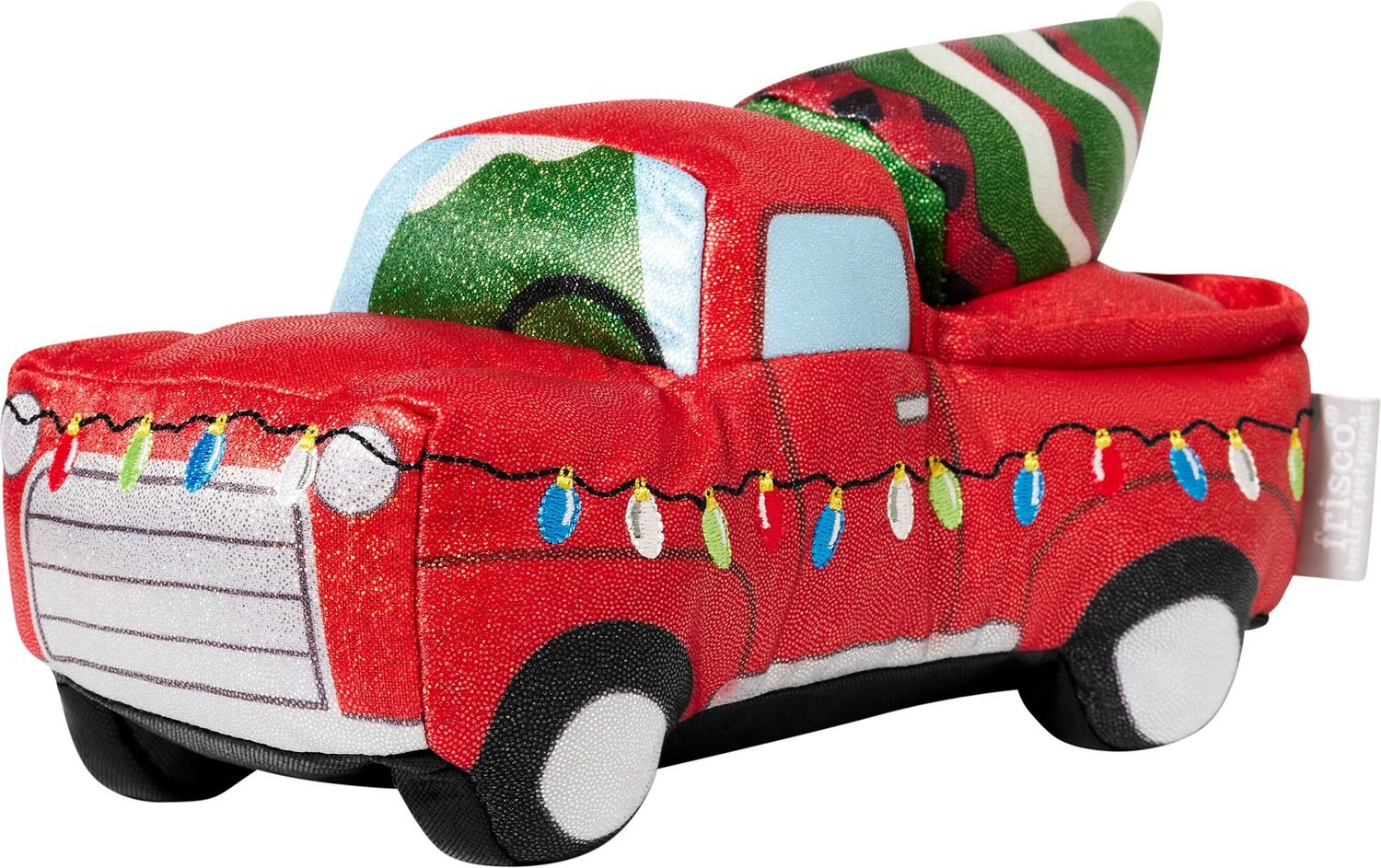 Frisco Holiday Christmas Truck Plush Squeaky Dog Toy