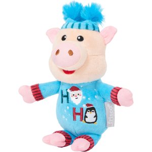 Frisco Holiday Pig in Jammies Plush Squeaky Dog Toy, Medium