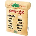 Frisco Holiday Santa's List Plush & TPR Inside Dog Toy, Medium