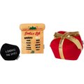 Frisco Holiday Santa's List, Lump of Coal & Gift Plush Squeaky Dog Toy, 3 count, Medium