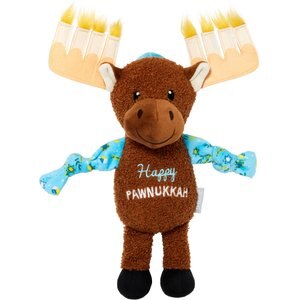 Frisco Hanukkah "Happy Pawnukkah" Moose Plush Squeaky Dog Toy, Large