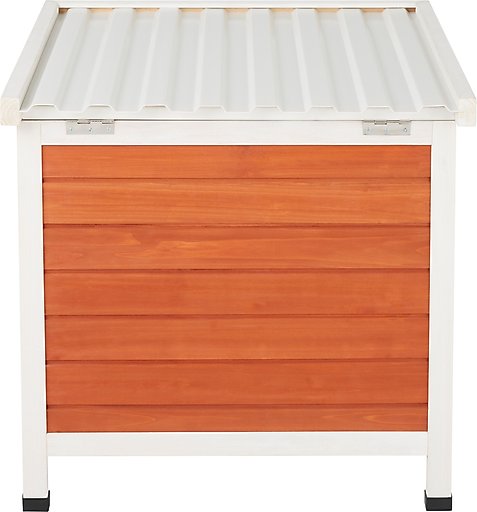 Frisco Outdoor Wooden Cat House with Retractable Roof, Brown