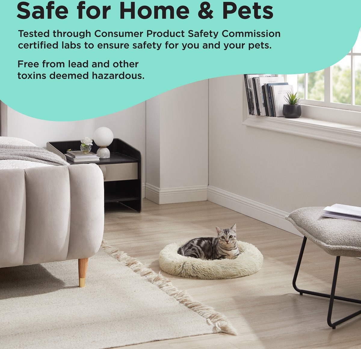 Best Friends by Sheri OrthoComfort Ilan Bolster Cat & Dog Bed