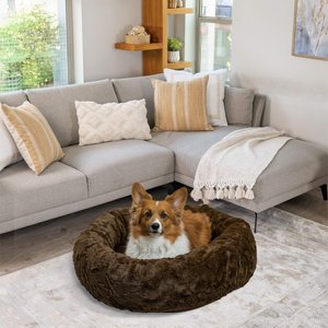 FRISCO Farmhouse Rectangular Bolster Dog Bed, Large