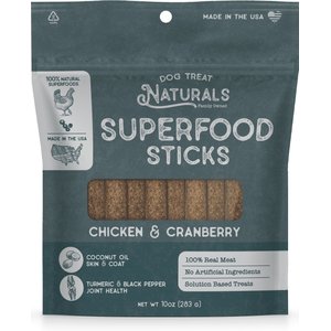 Dog Treat Naturals Chicken & Cranberry Superfood Fresh All Stages Natural Chews Sticks Dog Treats, 10-oz bag
