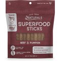 Dog Treat Naturals Beef & Pumpkin Superfood Fresh All Stages Natural Chews Sticks Treats, 10-oz bag