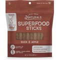 Dog Treat Naturals Duck & Apple Superfood Fresh All Stages Natural Chew Stick Dog Treats, 10-oz bag 