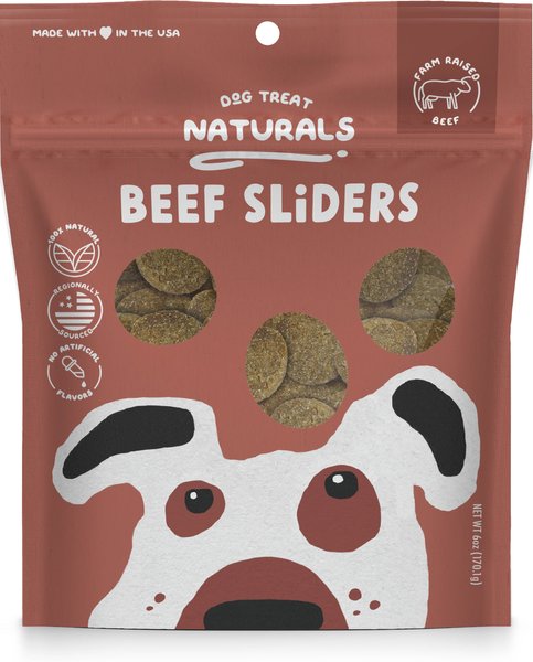 Dog Treat Naturals Beef Sliders Fresh All Stages Natural Chew Dog Treats, 6-oz bag slide 1 of 2
