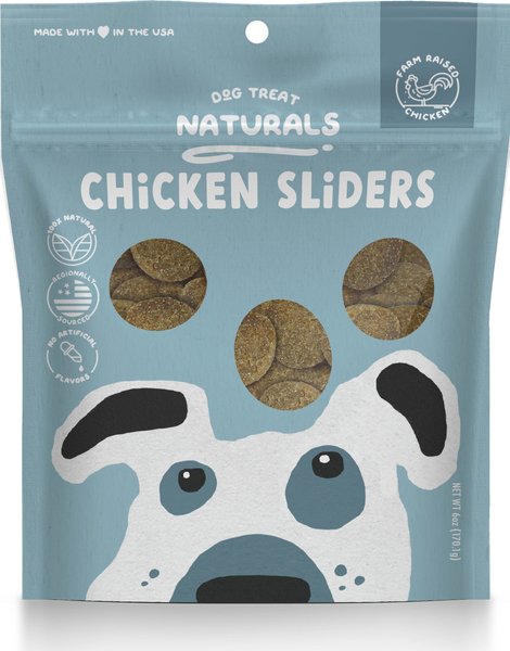 Dog Treat Naturals Chicken Sliders Fresh All Stages Natural Chew Dog Treats, 6-oz bag slide 1 of 2
