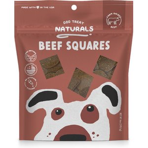 Dog Treat Naturals Beef Fresh All Stages Natural Chews Squares Dog Treats, 6-oz bag