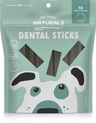 Dog Treat Naturals Beef Dental Sticks All Stages Natural Chews Dog Treats, 10 count