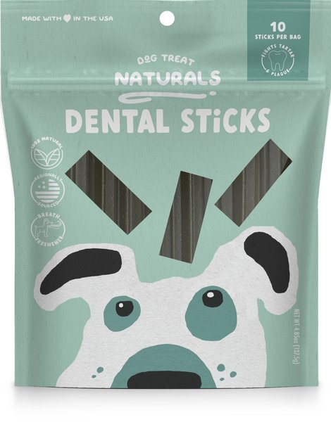 Dog Treat Naturals Beef Dental Sticks All Stages Natural Chews Dog Treats, 10 count slide 1 of 2