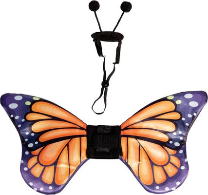 Show full view: Pet Krewe Monarch Butterfly Orange Wings Dog Costume, One Size slide 5 of 8