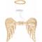 Show in main carousel: Pet Krewe Angel Wings Gold Dog Costume, One Size slide 4 of 8