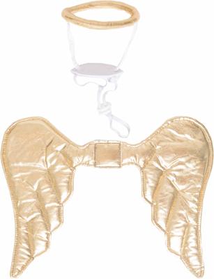 Show full view: Pet Krewe Angel Wings Gold Dog Costume, One Size slide 4 of 8
