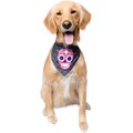 Pet Krewe Glow-In-The-Dark Skull Pink & Black Bandana Dog Costume, One Size
