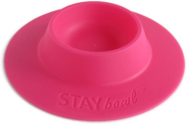 Wheeky Pets STAYbowl Small Pet Tip-Proof Bowl, Small, Fuchsia slide 1 of 2