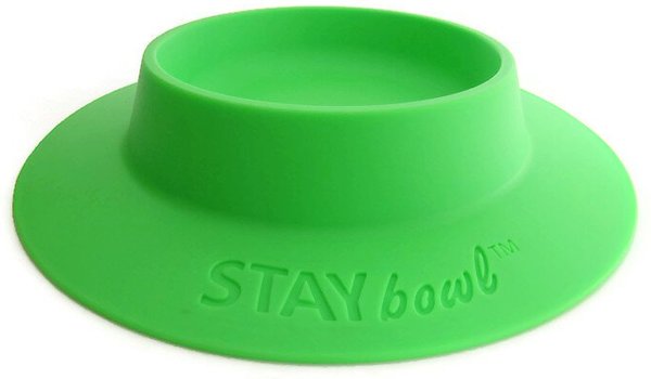 Wheeky Pets STAYbowl Small Pet Tip-Proof Bowl, Large, Spring Green slide 1 of 4