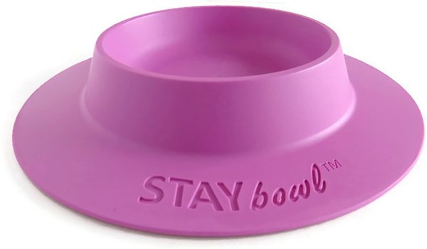 Wheeky Pets STAYbowl Small Pet Tip-Proof Bowl, Large, Lilac slide 1 of 5