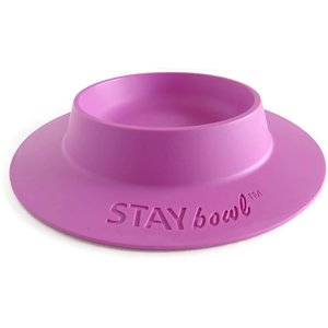 Wheeky Pets STAYbowl Small Pet Tip-Proof Bowl, Large, Lilac