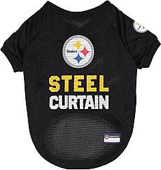 Pets First NFL Dog & Cat Raglan Jersey, Pittsburgh Steelers, X-Large